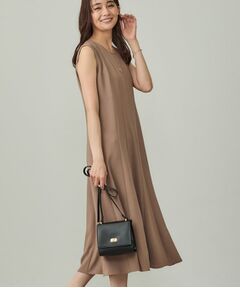 INDIVI / インディヴィ ロング・マキシ丈ワンピース | 【美シルエット】ノースリーブワンピース