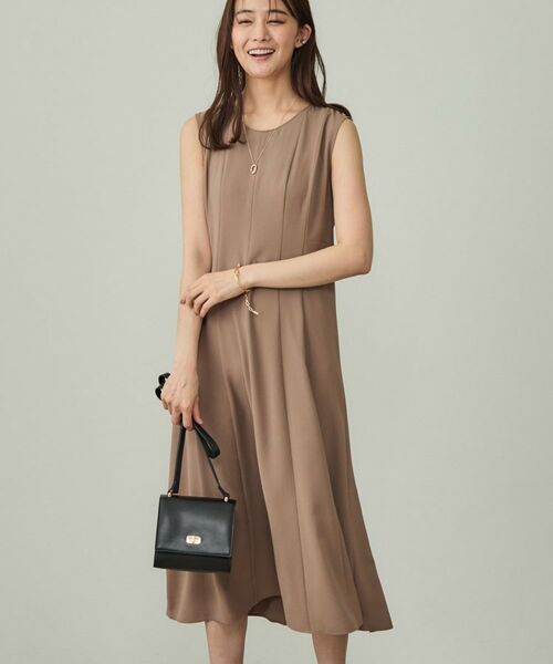 INDIVI / インディヴィ ロング・マキシ丈ワンピース | 【美シルエット】ノースリーブワンピース | 詳細10