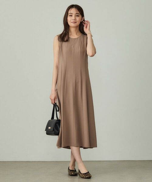 INDIVI / インディヴィ ロング・マキシ丈ワンピース | 【美シルエット】ノースリーブワンピース | 詳細11