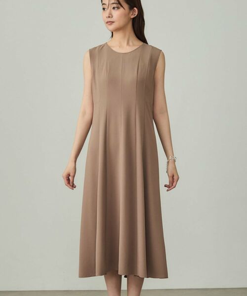 INDIVI / インディヴィ ロング・マキシ丈ワンピース | 【美シルエット】ノースリーブワンピース | 詳細14