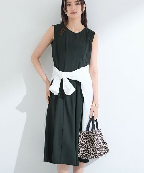 INDIVI / インディヴィ ロング・マキシ丈ワンピース | 【美シルエット】ノースリーブワンピース | 詳細21