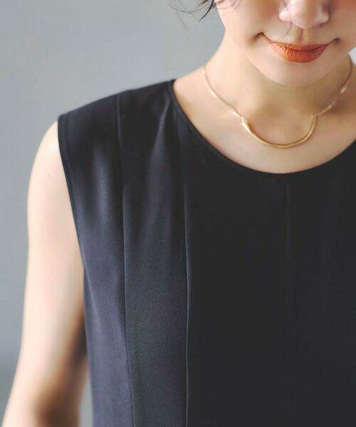 INDIVI / インディヴィ ロング・マキシ丈ワンピース | 【美シルエット】ノースリーブワンピース | 詳細22