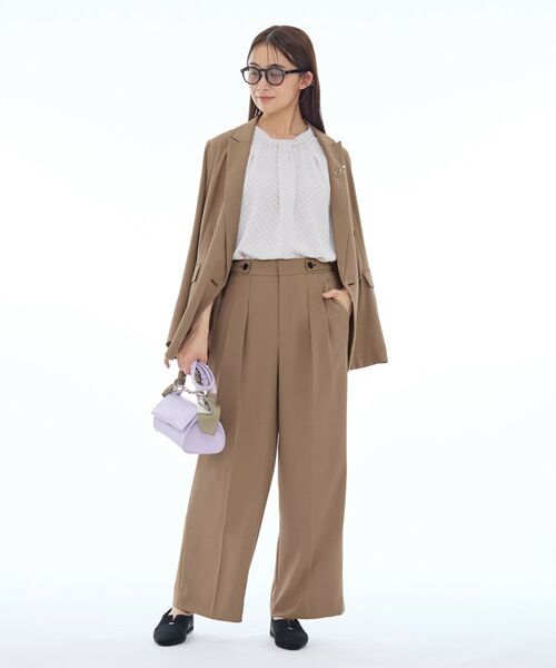 INDIVI / インディヴィ パンツ | 【着心地抜群！】タックワイドパンツ | 詳細12