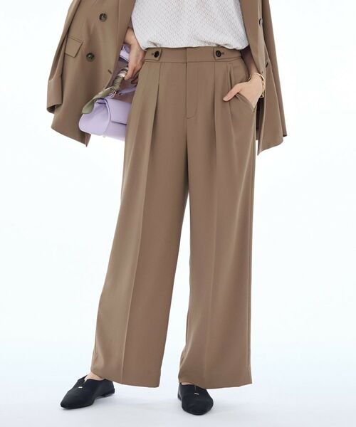 INDIVI / インディヴィ パンツ | 【着心地抜群！】タックワイドパンツ | 詳細23