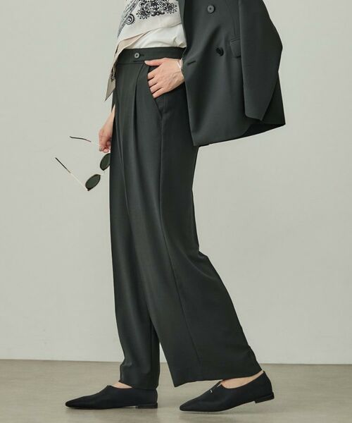 INDIVI / インディヴィ パンツ | 【着心地抜群！】タックワイドパンツ | 詳細3