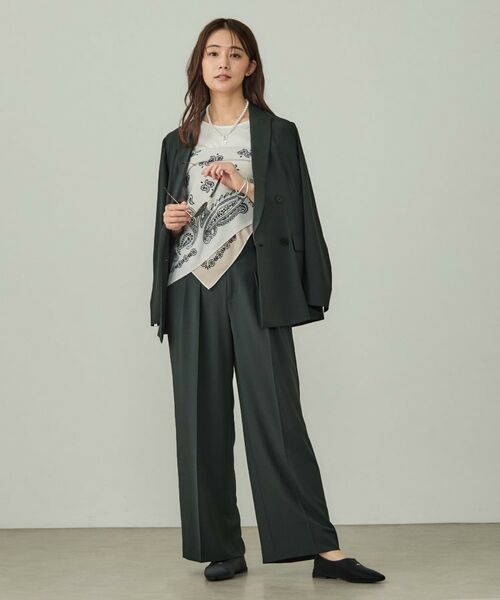 INDIVI / インディヴィ パンツ | 【着心地抜群！】タックワイドパンツ | 詳細4