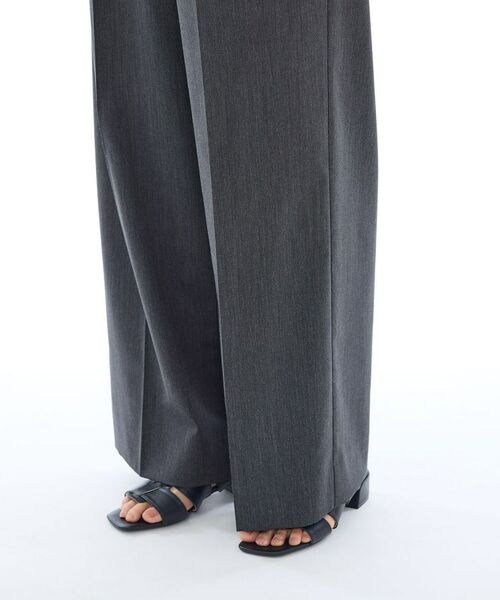 INDIVI / インディヴィ パンツ | 【ウール調素材】ベルトデザインワイドパンツ | 詳細16