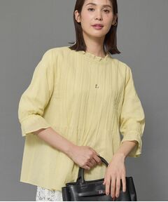 INDIVI / インディヴィ シャツ・ブラウス | 【洗える/コットン】ピンタックシアーブラウス