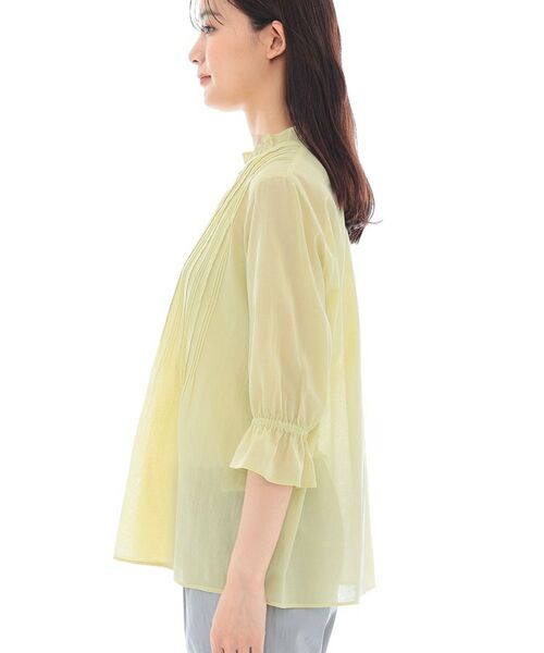 INDIVI / インディヴィ シャツ・ブラウス | 【洗える/コットン】ピンタックシアーブラウス | 詳細21