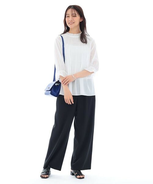 INDIVI / インディヴィ シャツ・ブラウス | 【洗える/コットン】ピンタックシアーブラウス | 詳細4