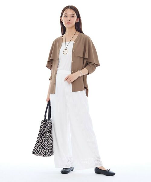 INDIVI / インディヴィ シャツ・ブラウス | 【羽織りとしても活躍!】ケープカラーブラウス | 詳細17