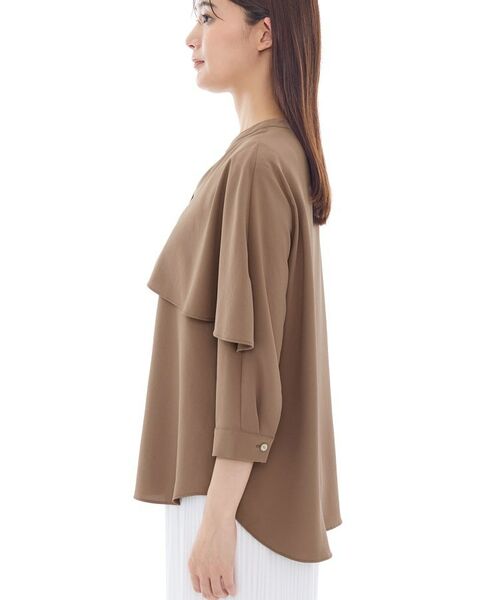 INDIVI / インディヴィ シャツ・ブラウス | 【羽織りとしても活躍!】ケープカラーブラウス | 詳細20