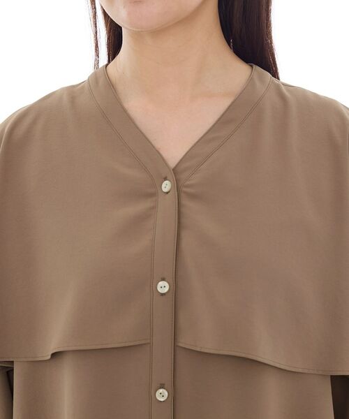 INDIVI / インディヴィ シャツ・ブラウス | 【羽織りとしても活躍!】ケープカラーブラウス | 詳細22