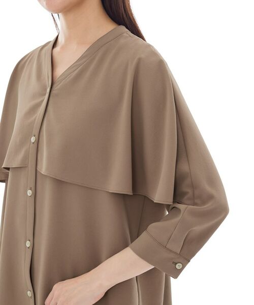 INDIVI / インディヴィ シャツ・ブラウス | 【羽織りとしても活躍!】ケープカラーブラウス | 詳細23