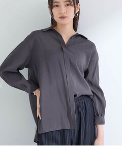 INDIVI / インディヴィ シャツ・ブラウス | 【体型カバー／清涼感】シアーオーバーシャツ
