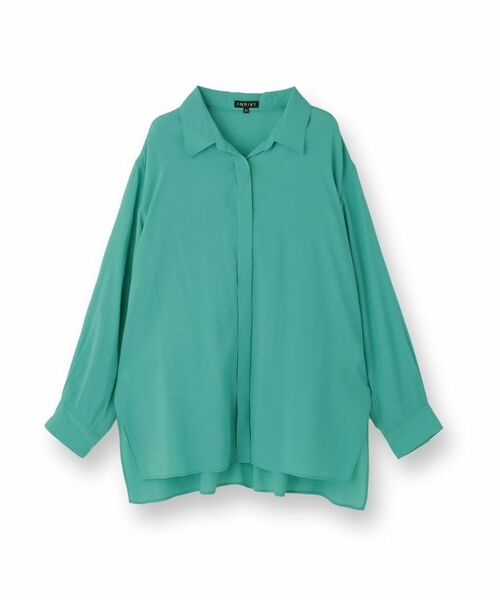 INDIVI / インディヴィ シャツ・ブラウス | 【体型カバー／清涼感】シアーオーバーシャツ | 詳細1