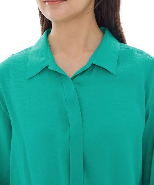 INDIVI / インディヴィ シャツ・ブラウス | 【体型カバー／清涼感】シアーオーバーシャツ | 詳細23