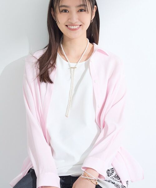 INDIVI / インディヴィ シャツ・ブラウス | 【体型カバー／清涼感】シアーオーバーシャツ | 詳細26