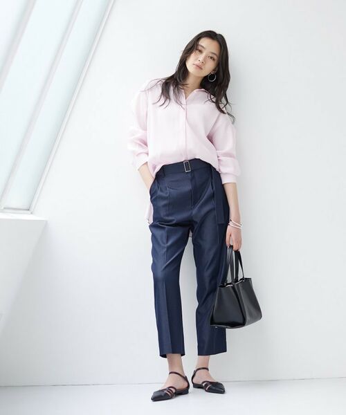 INDIVI / インディヴィ シャツ・ブラウス | 【体型カバー／清涼感】シアーオーバーシャツ | 詳細27