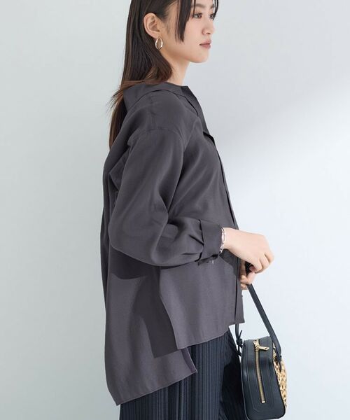INDIVI / インディヴィ シャツ・ブラウス | 【体型カバー／清涼感】シアーオーバーシャツ | 詳細8
