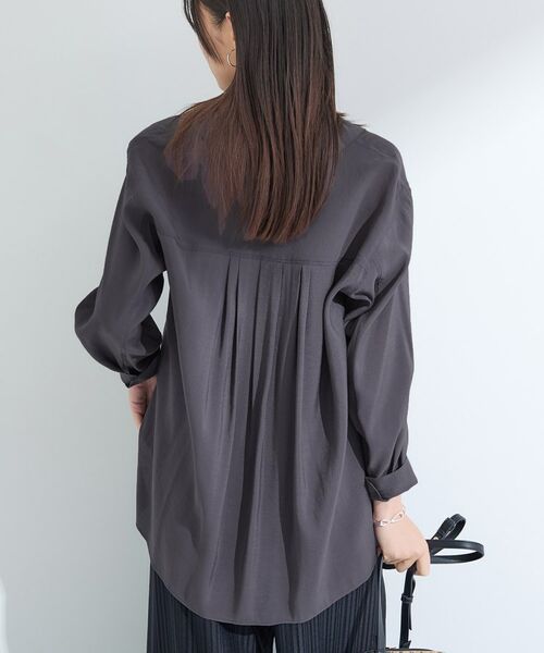 INDIVI / インディヴィ シャツ・ブラウス | 【体型カバー／清涼感】シアーオーバーシャツ | 詳細9
