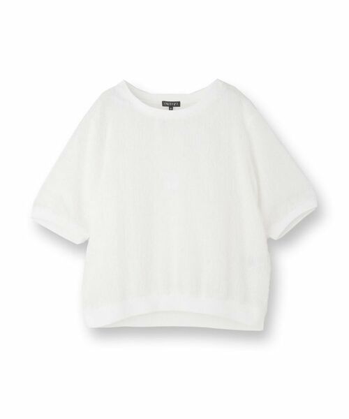 INDIVI / インディヴィ シャツ・ブラウス | ヘアリージャカードトップス | 詳細1