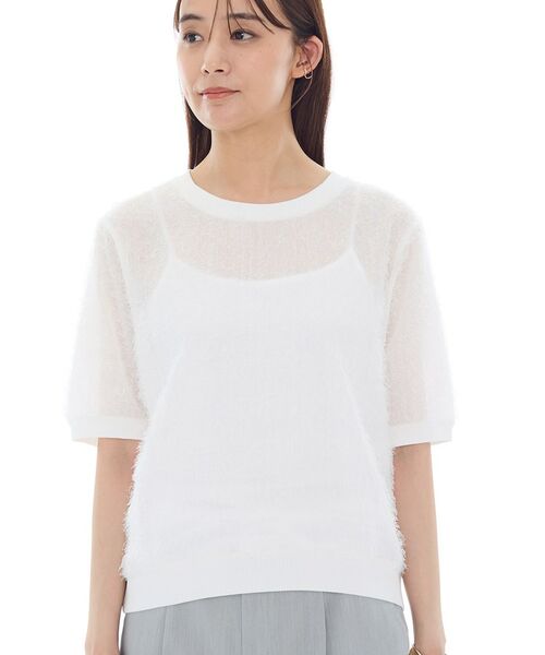 INDIVI / インディヴィ シャツ・ブラウス | ヘアリージャカードトップス | 詳細10