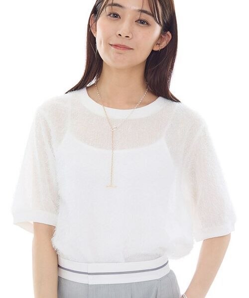 INDIVI / インディヴィ シャツ・ブラウス | ヘアリージャカードトップス | 詳細6