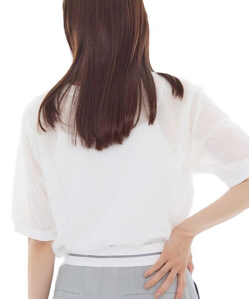 INDIVI / インディヴィ シャツ・ブラウス | ヘアリージャカードトップス | 詳細7