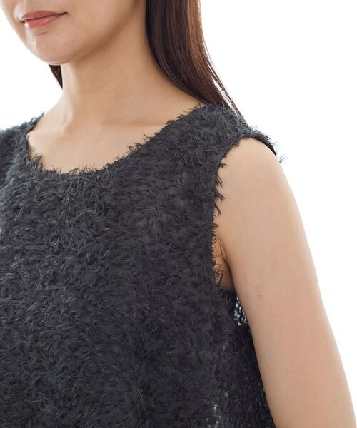 INDIVI / インディヴィ シャツ・ブラウス | 【インナーとしても活躍!】フリンジジャカードチュニック | 詳細15