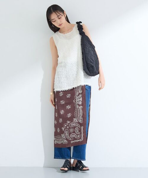 INDIVI / インディヴィ シャツ・ブラウス | 【インナーとしても活躍!】フリンジジャカードチュニック | 詳細3