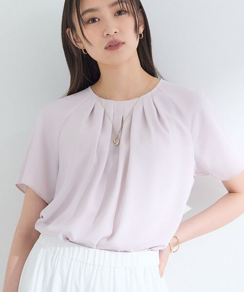 INDIVI / インディヴィ シャツ・ブラウス | 【UVケア】タックブラウス | 詳細6