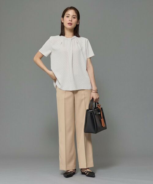 INDIVI / インディヴィ シャツ・ブラウス | 【UVケア】モノグラム ボウタイデザインブラウス | 詳細10