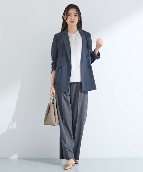 INDIVI / インディヴィ シャツ・ブラウス | 【UVケア】モノグラム ボウタイデザインブラウス | 詳細14