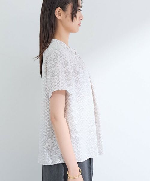 INDIVI / インディヴィ シャツ・ブラウス | 【UVケア】モノグラム ボウタイデザインブラウス | 詳細17