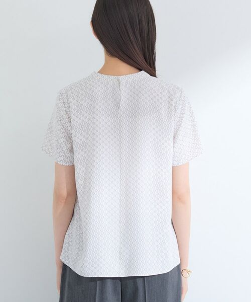 INDIVI / インディヴィ シャツ・ブラウス | 【UVケア】モノグラム ボウタイデザインブラウス | 詳細18