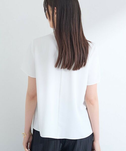 INDIVI / インディヴィ シャツ・ブラウス | 【UVケア】モノグラム ボウタイデザインブラウス | 詳細2