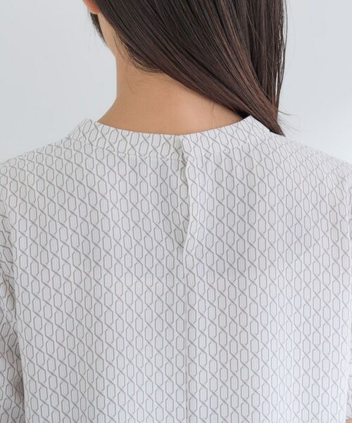 INDIVI / インディヴィ シャツ・ブラウス | 【UVケア】モノグラム ボウタイデザインブラウス | 詳細20