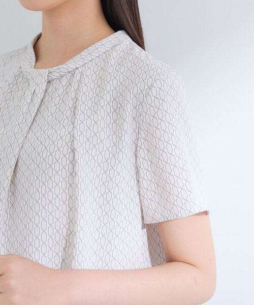 INDIVI / インディヴィ シャツ・ブラウス | 【UVケア】モノグラム ボウタイデザインブラウス | 詳細21