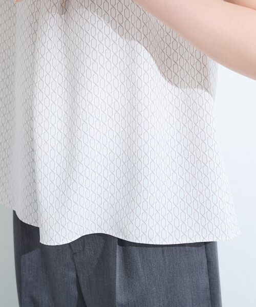 INDIVI / インディヴィ シャツ・ブラウス | 【UVケア】モノグラム ボウタイデザインブラウス | 詳細22