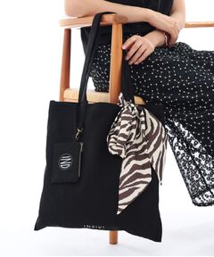 INDIVI / インディヴィ トートバッグ | ミニポーチチャーム付きキャンバストート