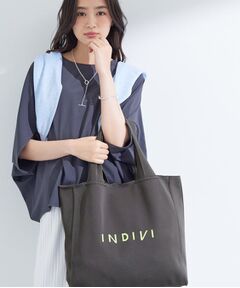INDIVI / インディヴィ トートバッグ | 【A4サイズ対応】ロゴニットトート
