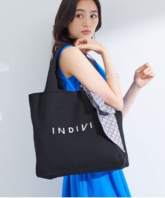INDIVI / インディヴィ トートバッグ | 【A4サイズ対応】ロゴニットトート