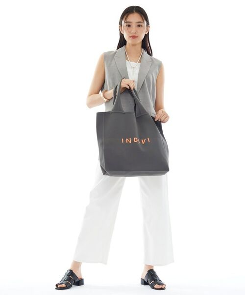 INDIVI / インディヴィ トートバッグ | 【A4サイズ対応】ロゴニットトート | 詳細16
