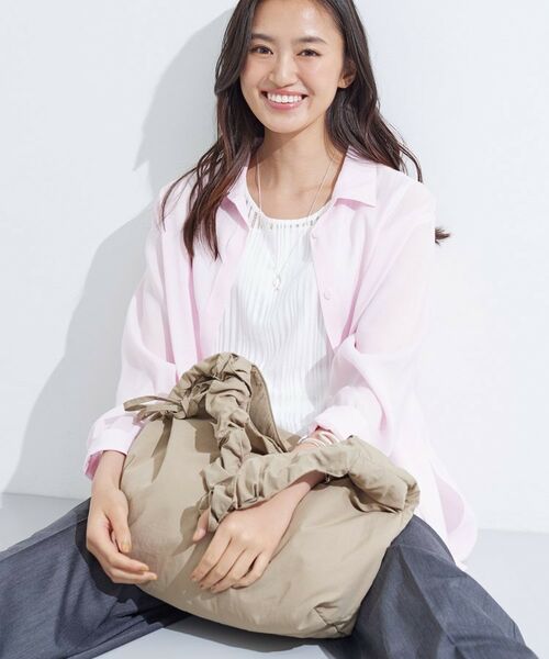 INDIVI / インディヴィ ショルダーバッグ | 【新色登場!超軽量】2WAYドロストショルダーバッグ(ベージュ(052))