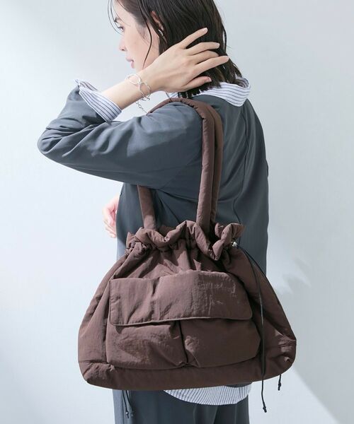 INDIVI / インディヴィ トートバッグ | 新色登場！【超軽量】フロントポケットバッグ（ブラウン(043)）