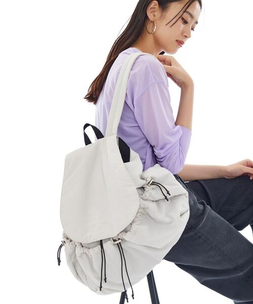 INDIVI / インディヴィ リュック・バックパック | 【超軽量】ギャザーリングリュック | 詳細13
