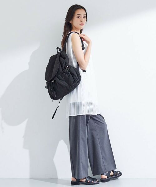 INDIVI / インディヴィ リュック・バックパック | 【超軽量】ギャザーリングリュック | 詳細15