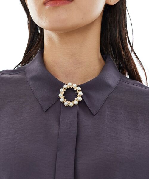 INDIVI / インディヴィ ブローチ・コサージュ | 【セレモニー／デイリー】パール調リングブローチ | 詳細6