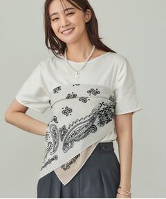 INDIVI / インディヴィ バンダナ・スカーフ | リネン調ペーズリースカーフ